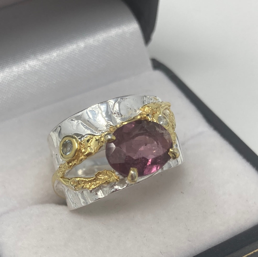 Tantalizing Genuine Tourmaline Ring