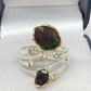 Bohemian Natural Genuine Black Opal Ring