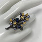 Bohemian Genuine Black Opals with Tanzanite Ring