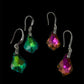 Two Pair of Faceted Crystal Earrings