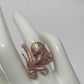 Genuine Opal Octopus Ring