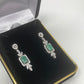 Genuine Emerald Earrings