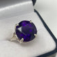 Rare Star Of David Genuine Amethyst Ring