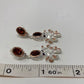 Whimsical Genuine Garnet Octopus Earrings