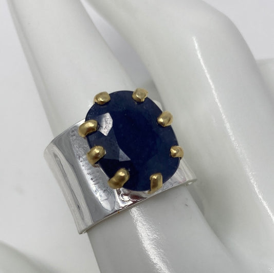 Genuine Sensual Sapphire Ring