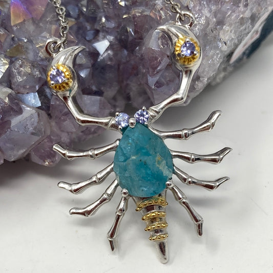 Genuine Fluorite Scorpion Prndant