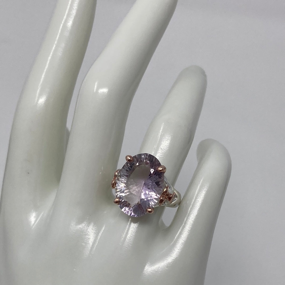 Rose Du France Amethyst Ring