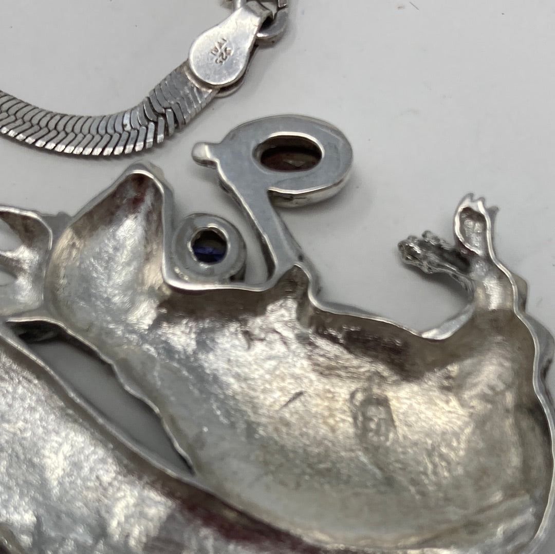 Sterling Silver Artistic Royal Squirrel