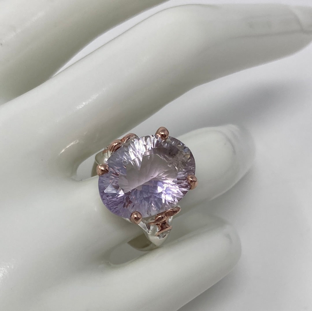 Rose Du France Amethyst Ring