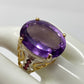 Outstanding 20+ CTW Genuine Amethyst Ring