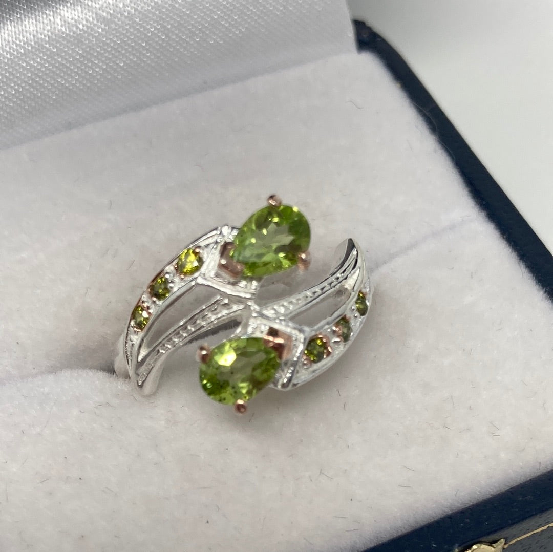 Genuine Peridot Ring