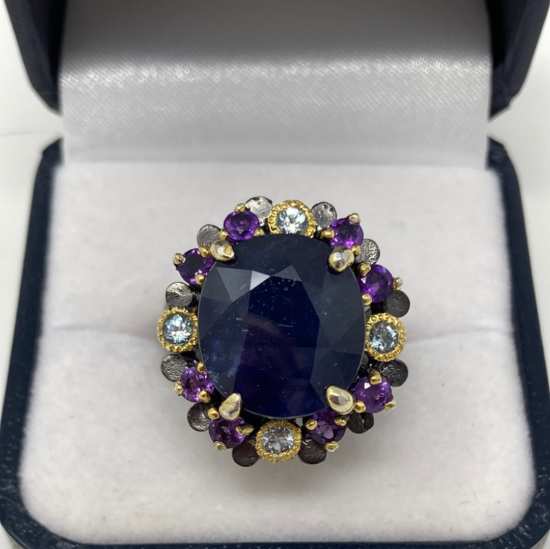 Genuine Sapphire & Gemstone Ring