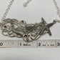 Artistic Sterling Silver Mermaid & Garnet Necklace