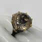 HUGE GENUINE Golden Rutilated Quartz Ring