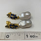 Genuine Sapphire & Baroque Pearl Earrings