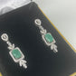 Genuine Emerald Earrings