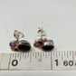 Genuine Faceted Black Opal Earring