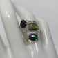 Genuine Black Opal Ring