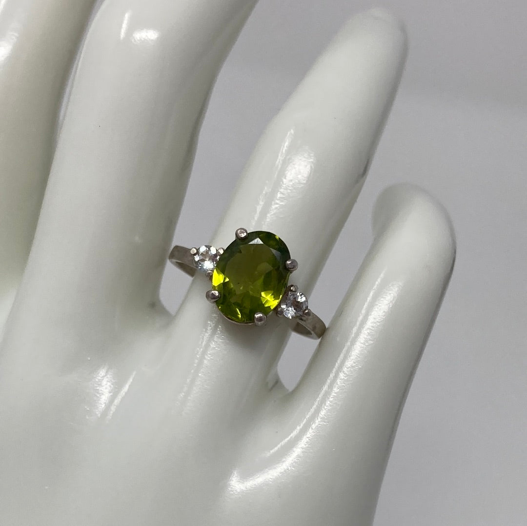 Genuine Peridot Ring