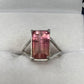 Genuine Pink Tourmaline Ring