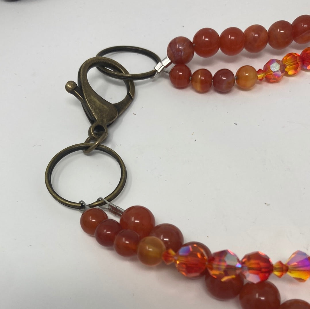 Exquisite Genuine Coral & Carnelian Artist Original Necklace