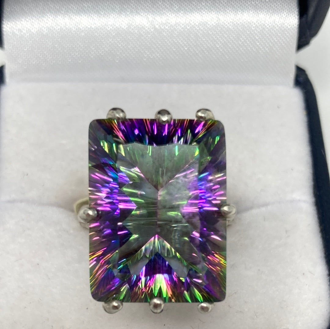 Mystic Fire Topaz Ring