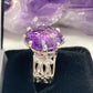 Aristocratic 27 CTW Genuine Amethyst Ring