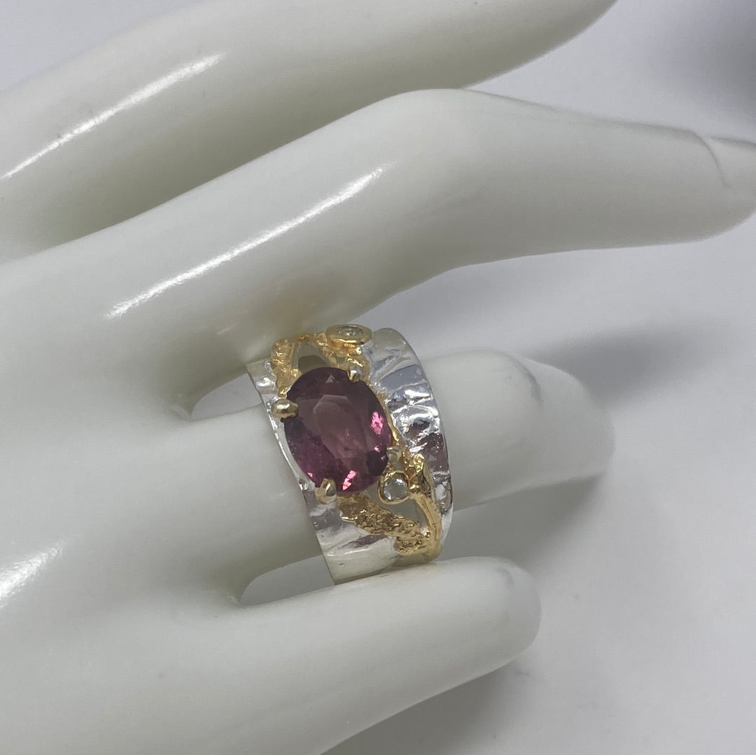 Tantalizing Genuine Tourmaline Ring