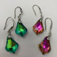 Two Pair of Faceted Crystal Earrings