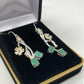 Genuine Emerald Earrings