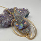 Incredible Aqua Aura Crystal Necklace Artist Original