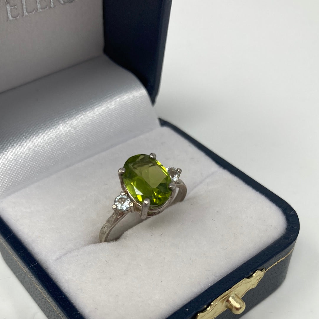 Genuine Peridot Ring