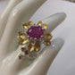 Genuine Star Ruby Ring