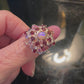 Genuine Opal, Tourmaline & Garnet Ring
