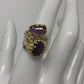 Genuine Rubies & Topaz Ring