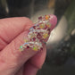 Mesmerizing Genuine Fiery Opals & Garnet Ring