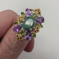 Emerald Ecstasy,  Genuine,  Natural Gemstone  Ring