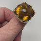 Massive Sensual Cognac Quartz Ring