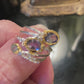 Genuine Iolites & Topaz Ring
