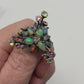 Galaxy of Genuine Opals, Amethyst & Topaz Ring