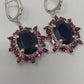 Genuine Sensual Sapphire Earrings
