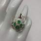Don’t Bug Me, Genuine Faceted Green Onyx Ring