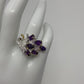 Genuine Amethyst Peacock Ring