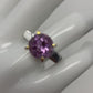 Art Deco Style Genuine Amethyst Ring