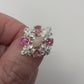 Precious Pink Tourmaline & Opal Ring