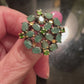 Starburst Genuine Emerald Ring