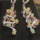Mesmerizing Opal & Garnet Earrings