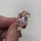 Genuine Kunzite & Tourmaline Ring