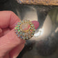 Genuine  Explosion of Opals Ring