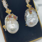 Genuine Baroque Pearl Earrings